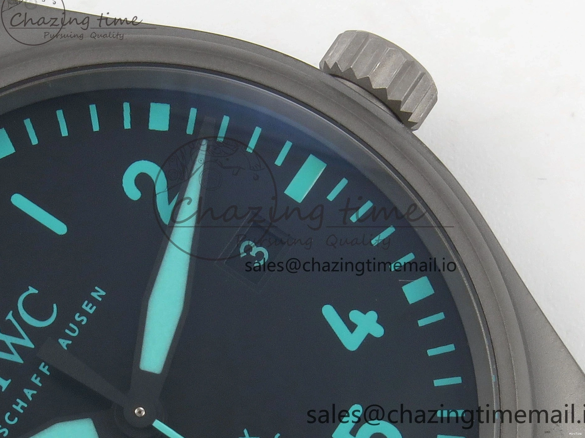 MIROTIME 0109 Pilot Mark XX BLSF 1:1 Best Edition Black Blue Dial on Blue Rubber Strap MIYOTA Sleek 6989